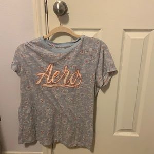 Floral pastel Aeropostale shirt.